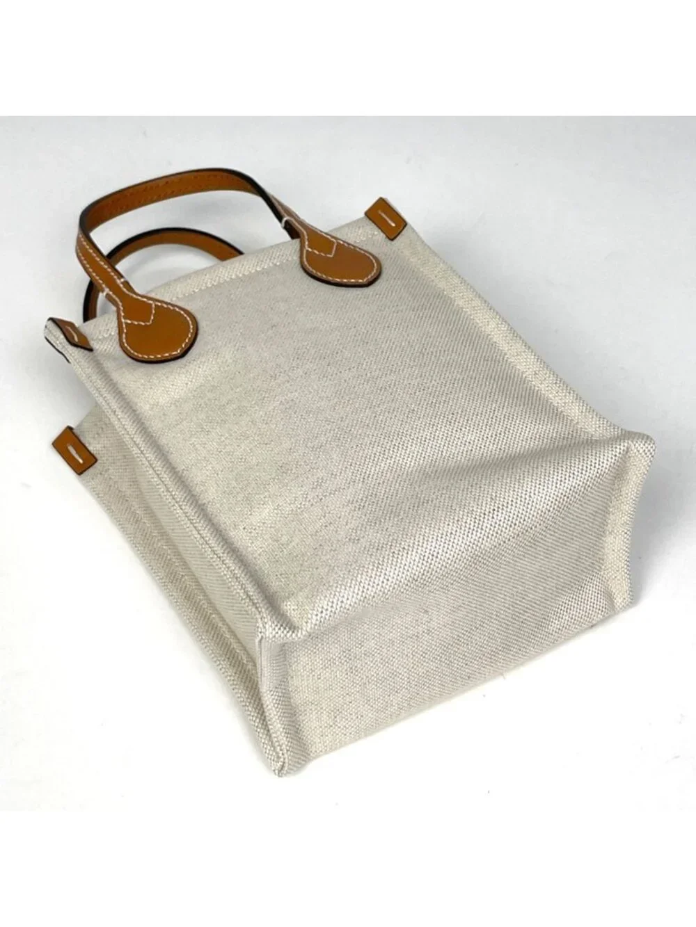 ★SOLD★ Gucci Logo Handbag 2-Way Canvas Beige Brown - Picture 2 of 8